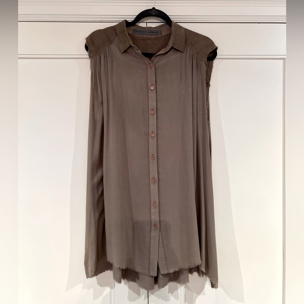 Raquel Allegra , Flowy Sleeveless Top, Size M